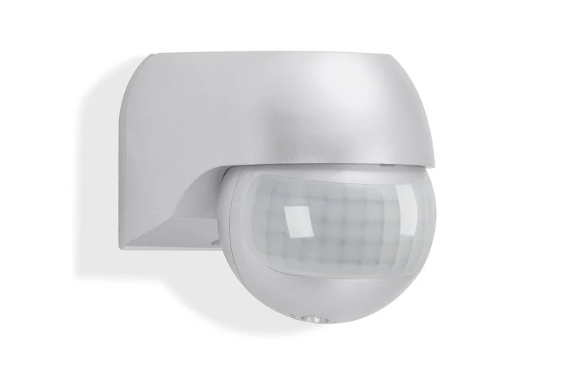 Bewegungsmelder für außen silber Reichweite 12m 180° IP44