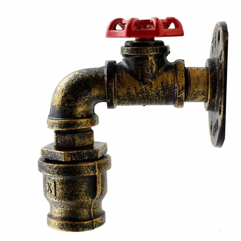 Industrie Wandleuchte Vintage Rohr Wandlampe Steampunk ~2290