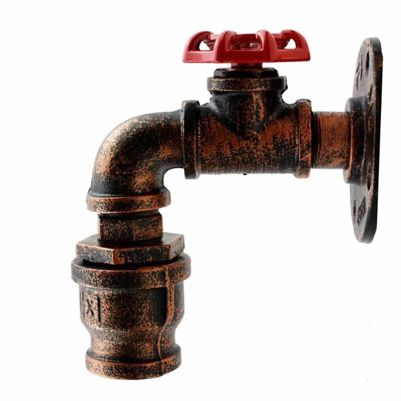 Industrie Wandleuchte Vintage Rohr Wandlampe Steampunk ~2290