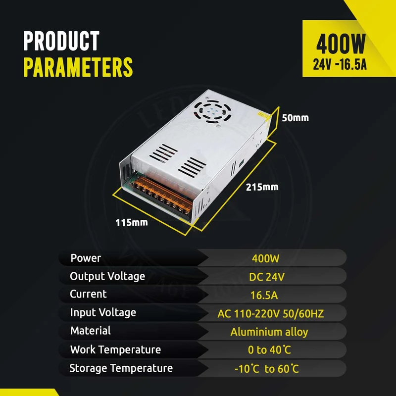 DC 24V 400W Schaltnetzteil - AC 110V/220V für LED-Streifen ~2443