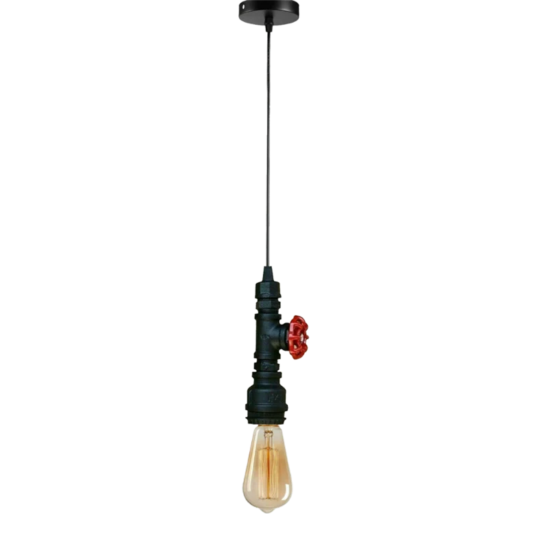 Industrial Rohr Typ Modern Deckenpendelleuchte Schwarz~2357