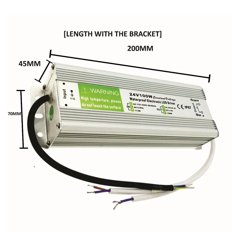 24V LED Netzteil 100W – IP67 Wasserdicht für Außen ~2416