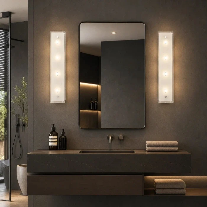 ESTO Lumiera LED-Wandleuchte 46 cm – weißes Glas, 840 lm, 3000 K
