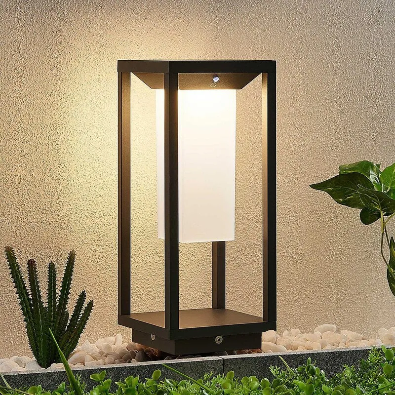B-Ware Lucande Eliel LED-Solarsockelleuchte Wegeleuchte Gartenleuchte Deko-Wegelicht