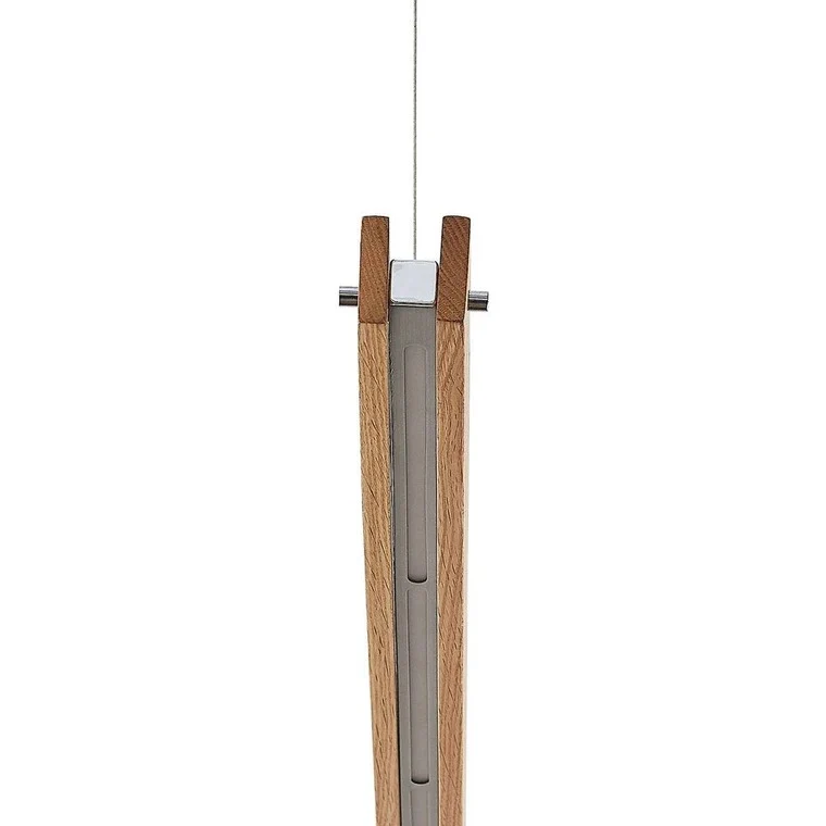 B-Ware Lindby Pendelleuchte Hängeleuchte LED Holz Esszimmer dimmbar Alimara warmweiß