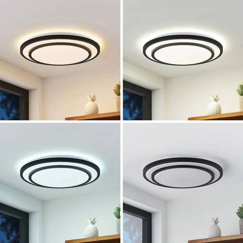 B-Ware Lindby Essina LED-Deckenlampe Deckenlampe Deckenstrahler Lampe Licht CCT dimmbar