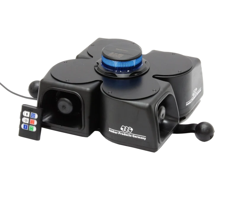 MoWa 2 | 360° KATWARN | Mobile Warnanlage mit Durchsagefunktion, Recorder und Bluetooth | Magnethalt