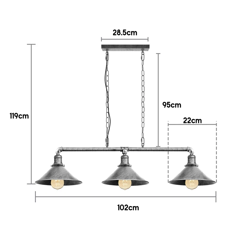 Moderne Cluster Pendelleuchte mit Verstellbarer Länge~2380