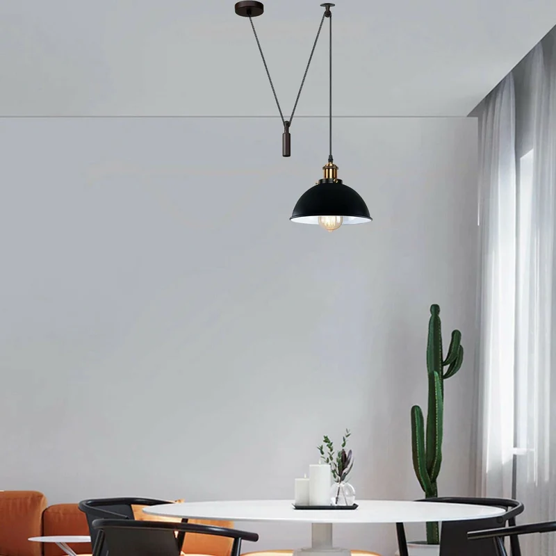 Pendelleuchte in Schwarz Deckenlampe für Wohnzimmer ~2265