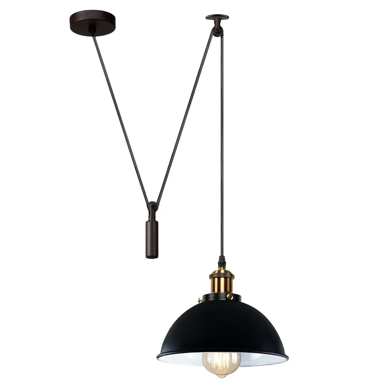 Pendelleuchte in Schwarz Deckenlampe für Wohnzimmer ~2265