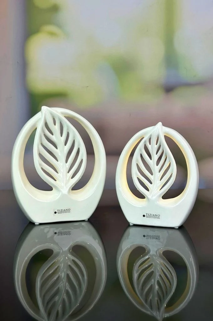 Dekoobjekt Denia LED creme-weiß