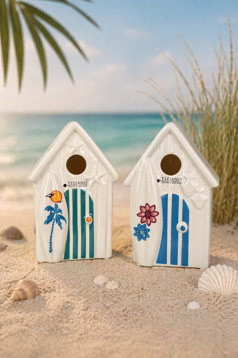 2er Set Beachhouse Fano türkis & blau