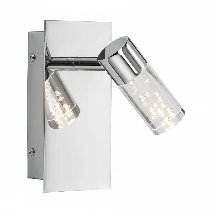 Fischer & Honsel Janne LED-Wandleuchte mit Schalter – Chrom, 4 W