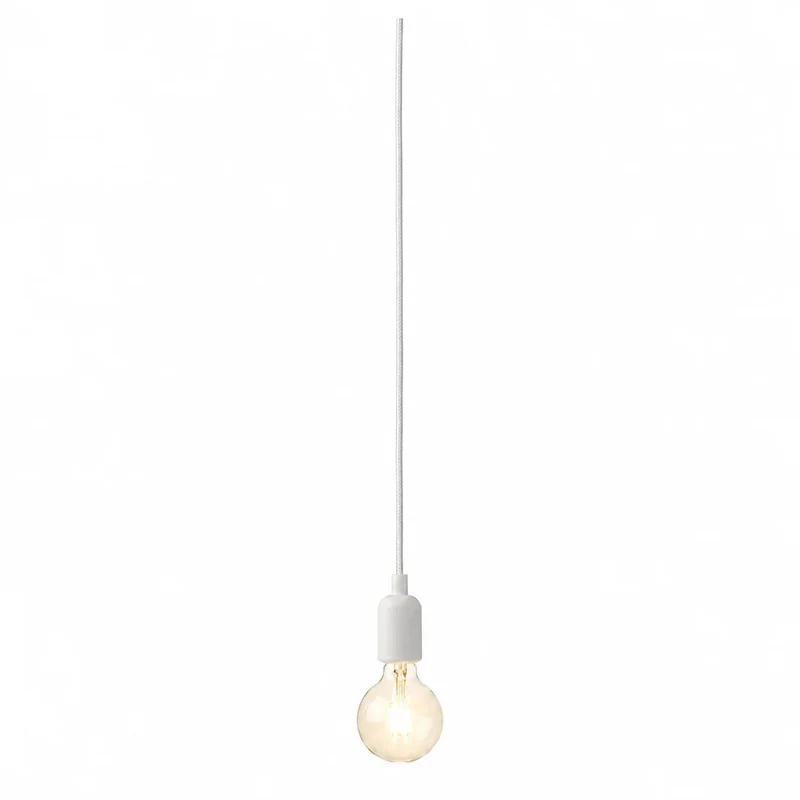 Sompex Colore Pendelfassung E27 mit Textilkabel – Weiß