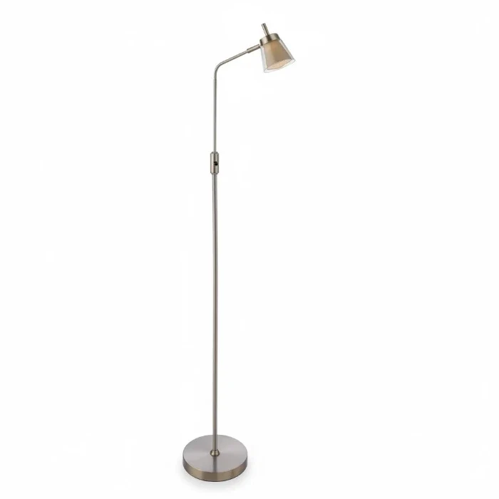 Verstellbare LED Leseleuchte SWIFT mit Mini-Textilschirm – Stehleuchte von Sompex