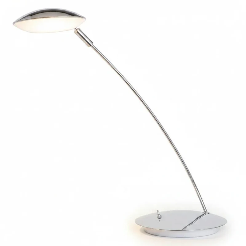LED Schreibtischleuchte KANO Chrom glänzend – 5 W, warmweiß, modern