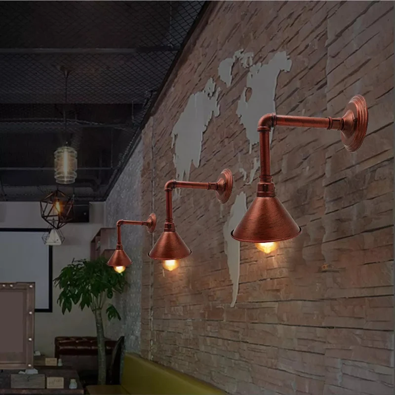 Lampe Wasserrohr Industriedesign Wandleuchten E27~2337