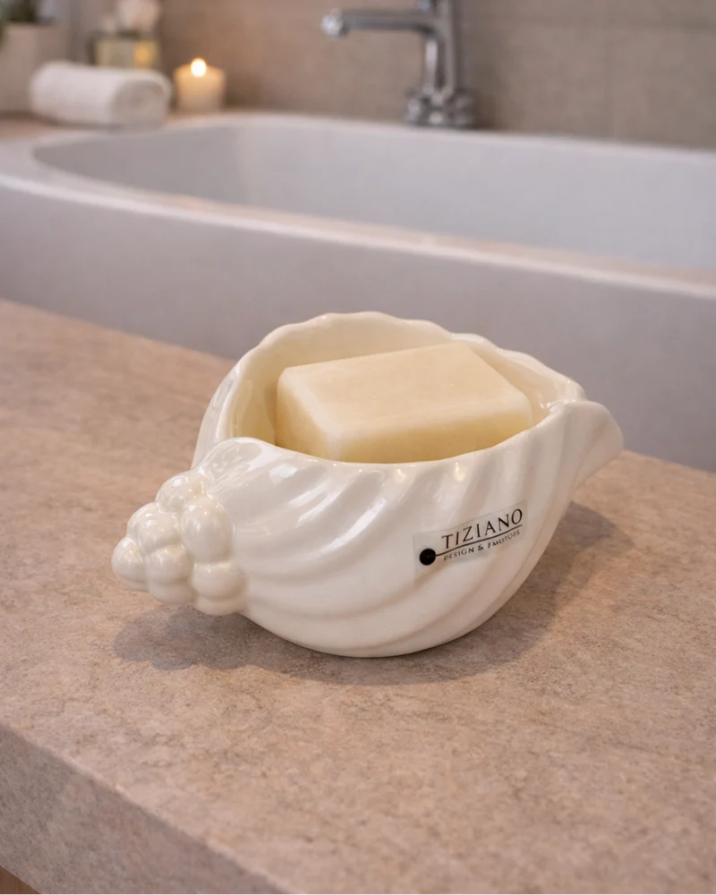 Muschelschale Capella creme-weiß
