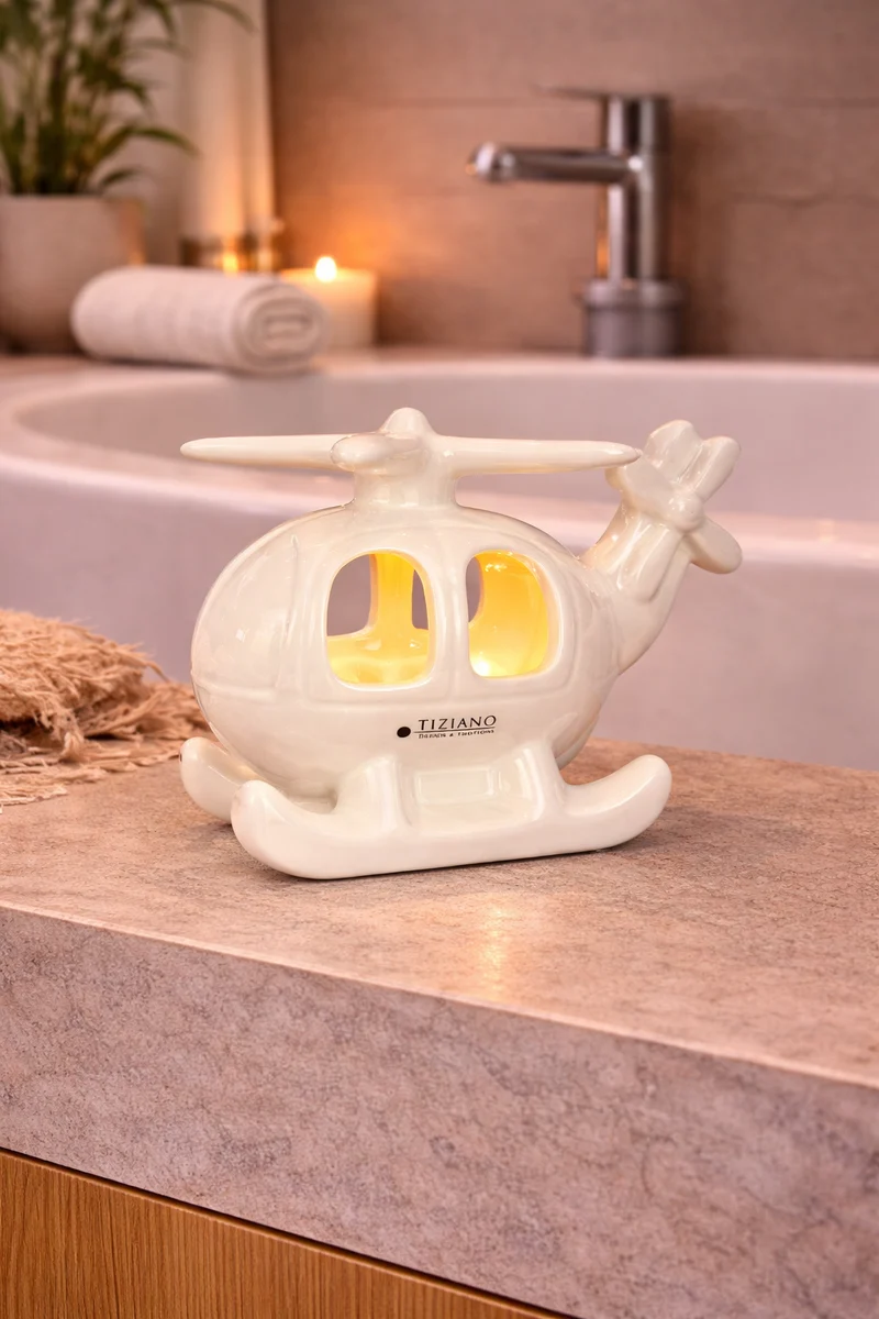 Hubschrauber Giro LED creme-weiß