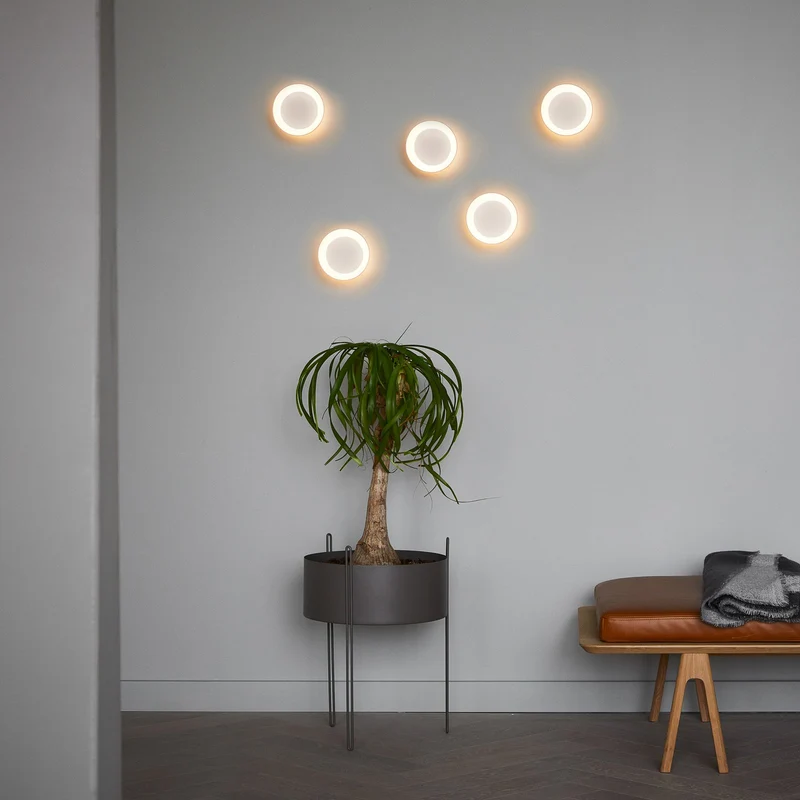 B-Ware LOOM DESIGN Deckenleuchte Lampe LED Cookie weiß Aluminium Kunststoff dimmbar