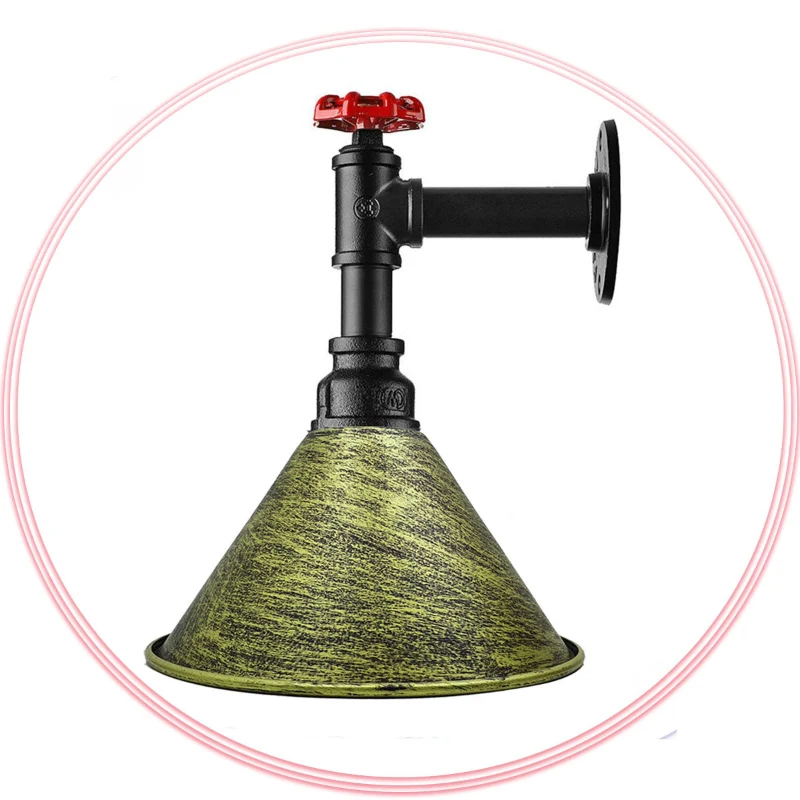 Wandleuchten bad,1-flammig, metall, E27, Ø 18cm Schirm~2334