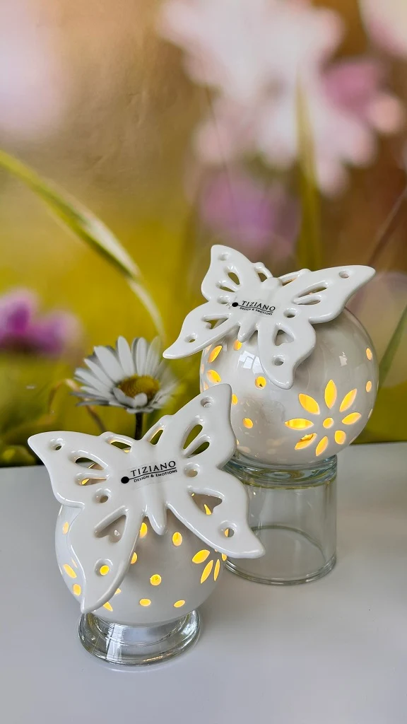 Dekoset Lichtkugel Tadino creme-weiß mit Marilin