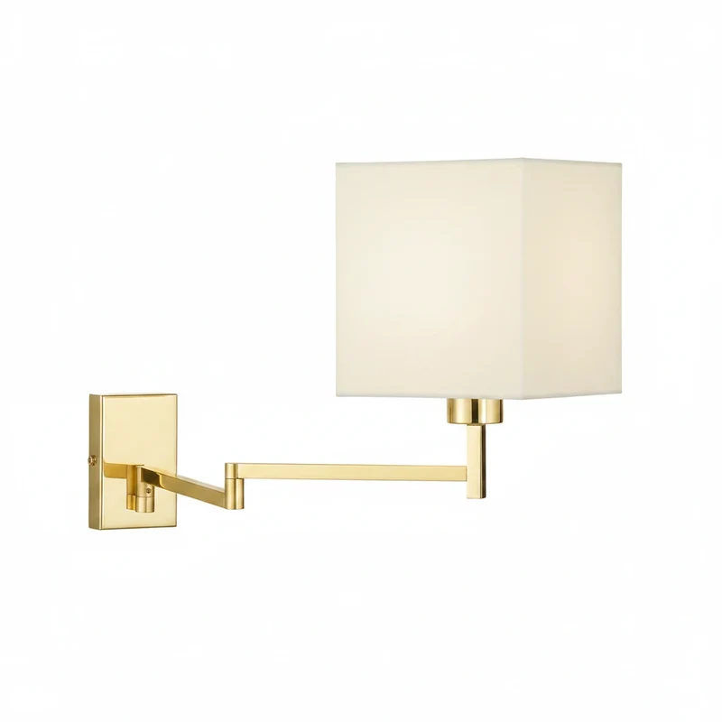 Moderne Wandleuchte CELLE schwenkbar & verstellbar gold E27
