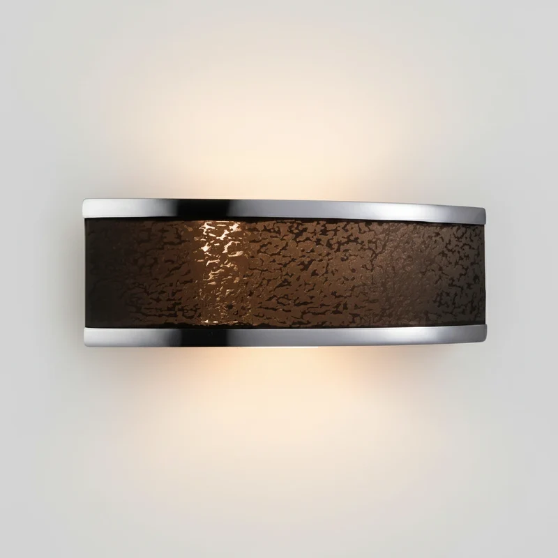 SHINE LED Wandleuchte 2-flammig Alu dunkelbraun Leo-Optik – Up & Down Wandlampe von Fischer & Honsel