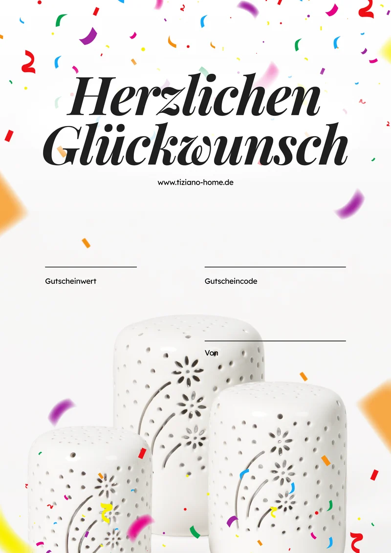 Geschenkgutschein Herzlichen Glückwunsch