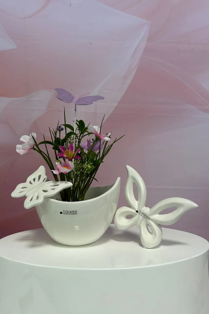 Dekoset Schale Arco mit Schmetterling Lia und Marilin