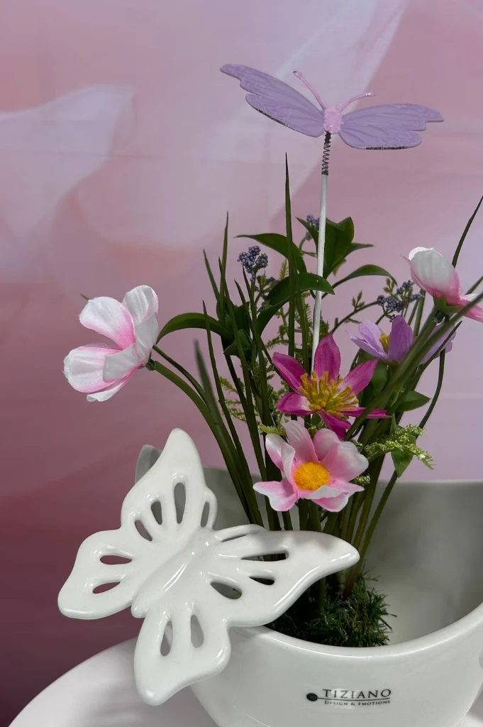 Dekoset Schale Arco mit Schmetterling Lia und Marilin