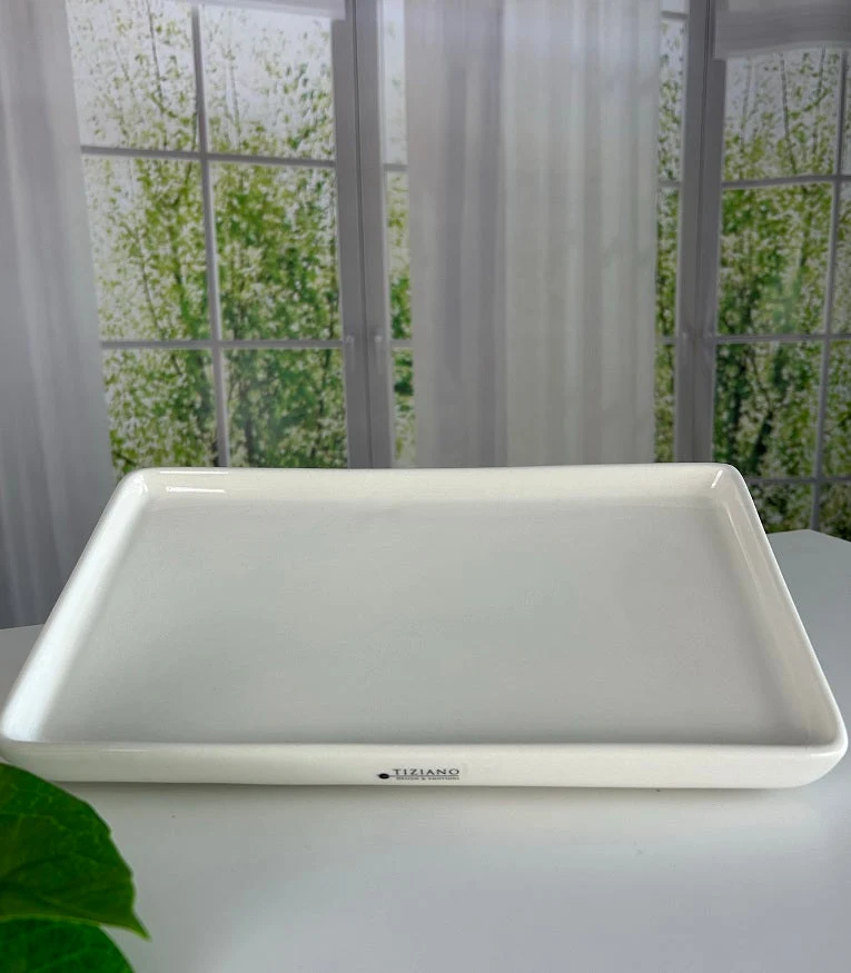 Tablett Sendina creme-weiß