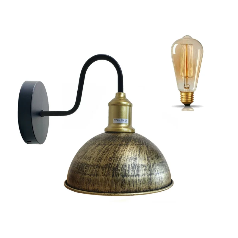 Wandlampe kupferfarben, Kuppelform ,E27 wandleuchten~2179