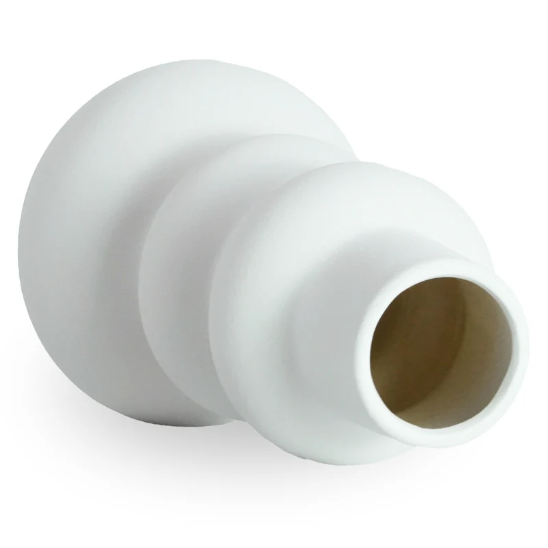 Billie Keramikvase weiß 24 cm