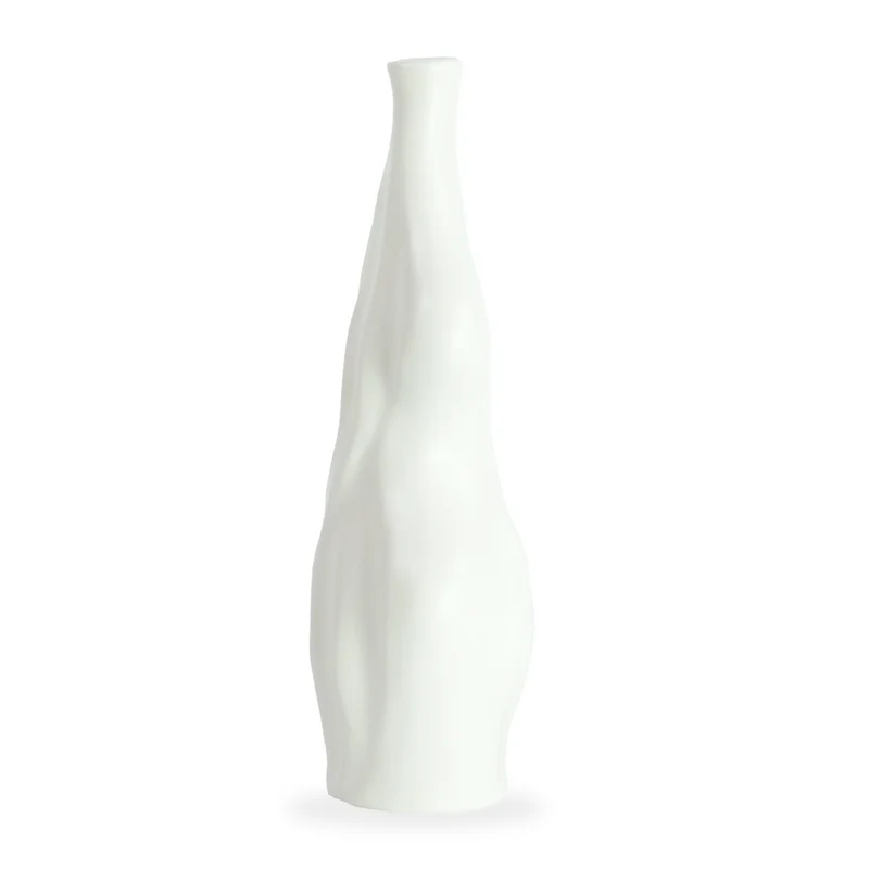 Alva Keramikvase weiß 25 cm