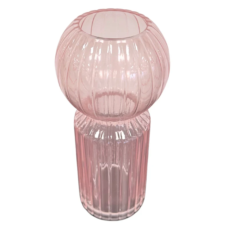 Hera Glasvase rosa 23 cm