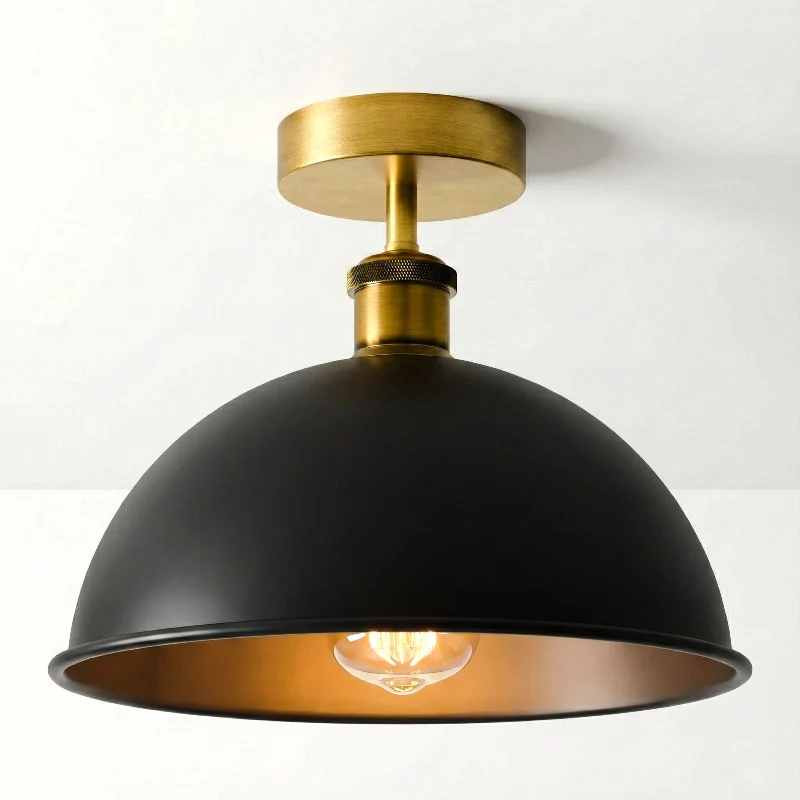 LEDSONE Industrial Deckenleuchte Ø 21cm Schwarz ~2172