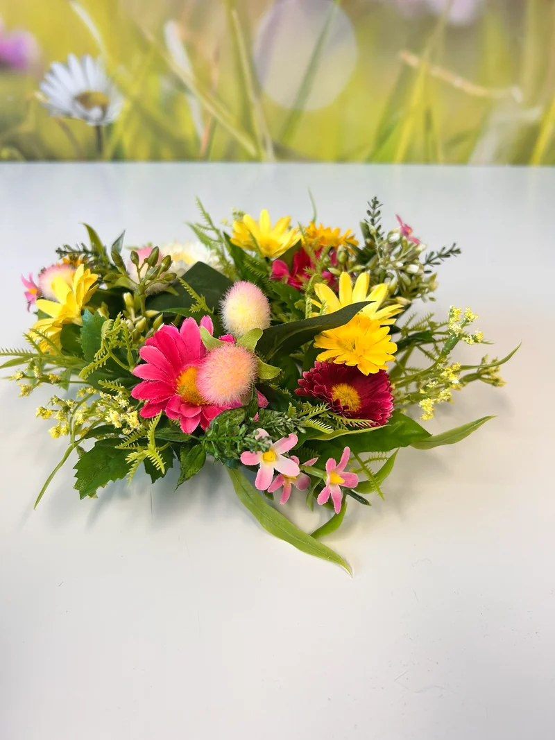 Deko Kranz Blumenmeer bunt