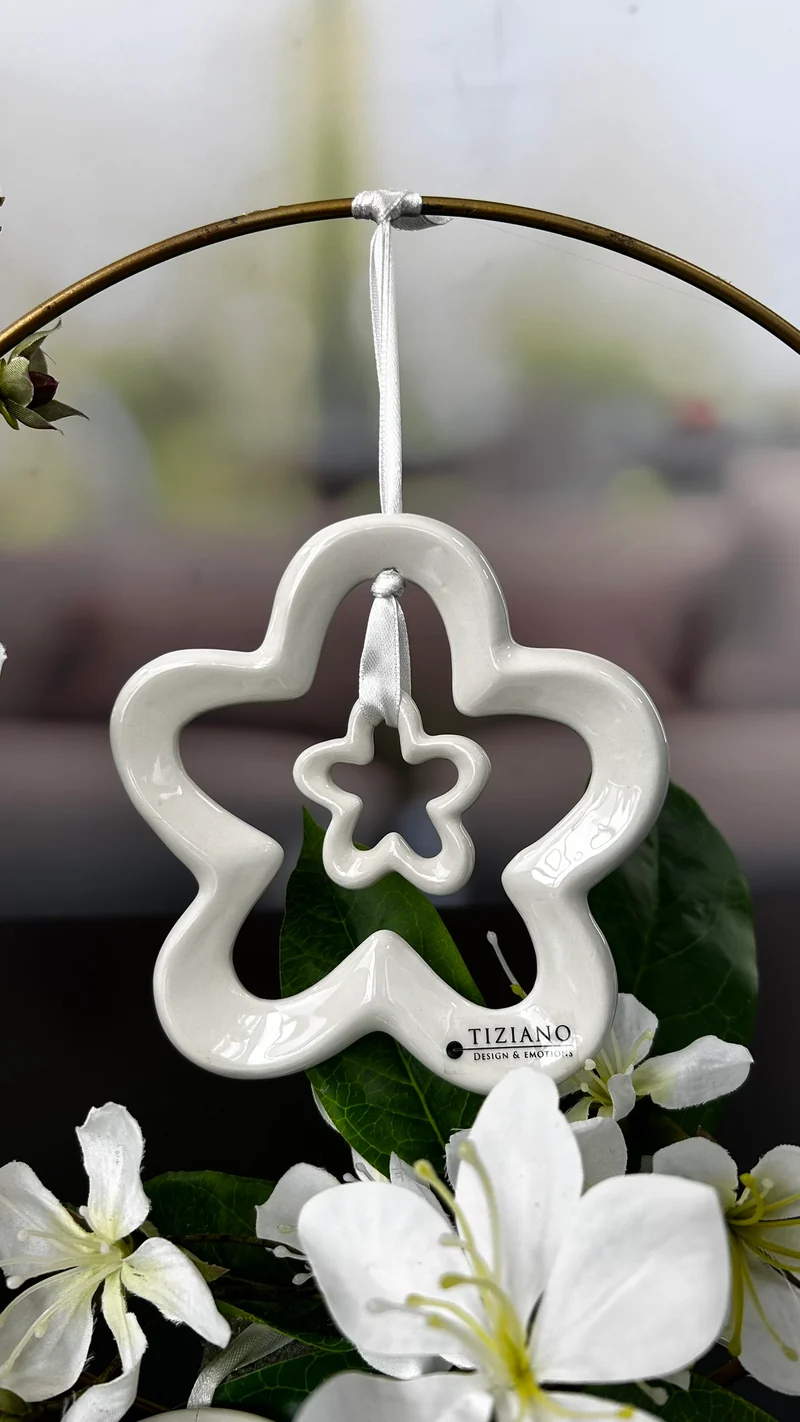 Doppelhänger Blume Alisa creme-weiß