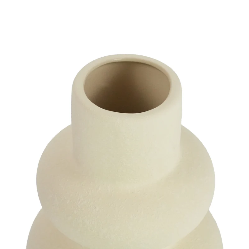 Bliss Keramikvase sandfarben 19,5 cm