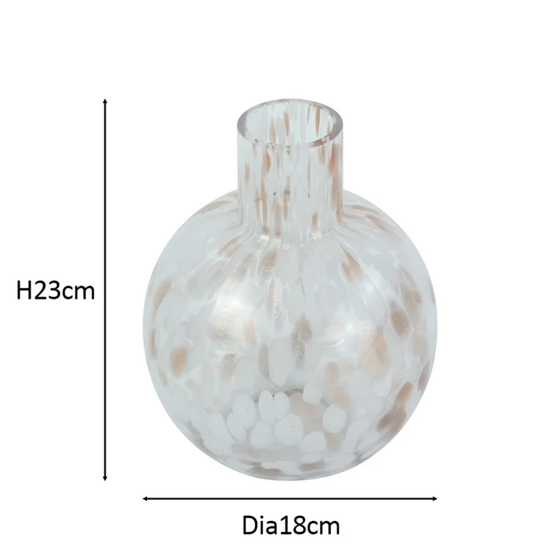 Fanny Glasvase weiß 23 cm
