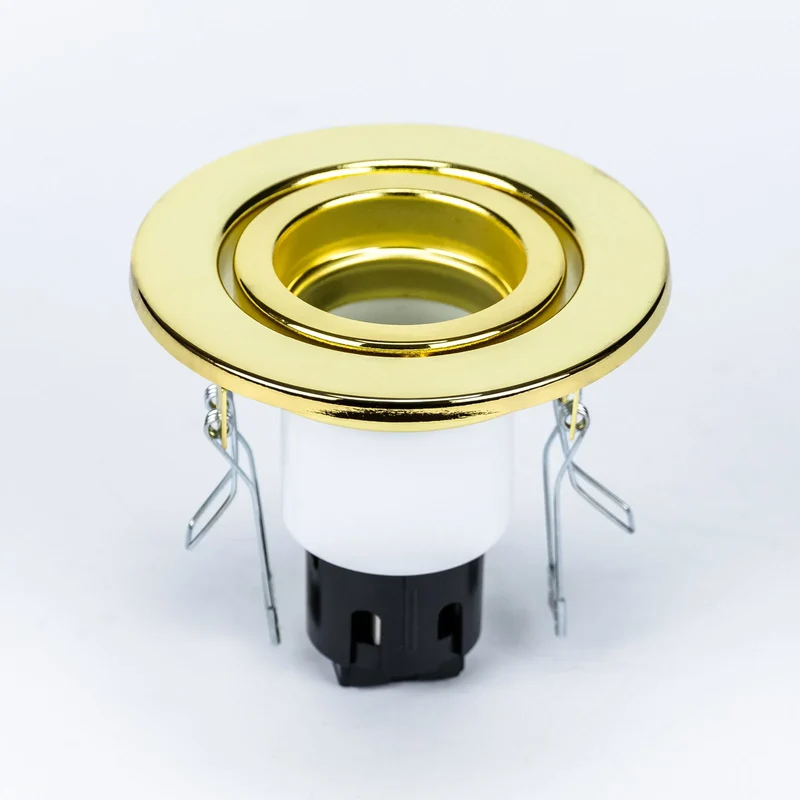 Venus Einbaustrahler Gold schwenkbar – E27 Fassung, rund, 230 V