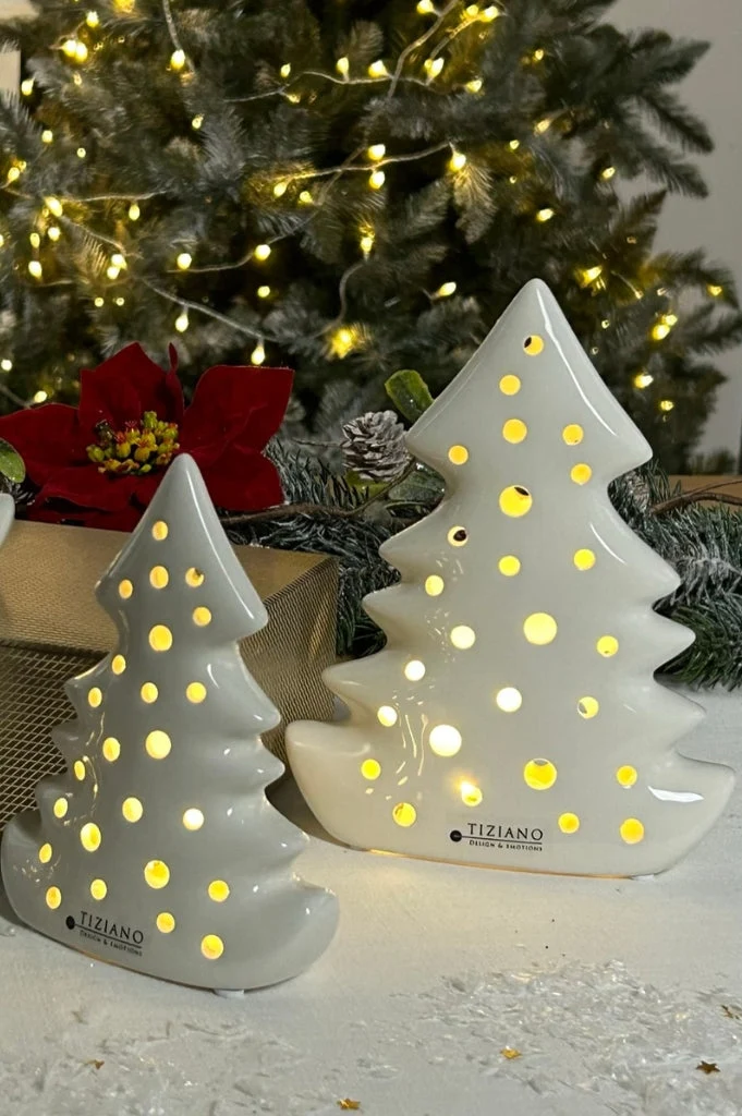 Dekobaum Alberi LED mit Kugeln