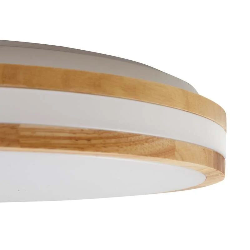B-Ware Lindby Deckenlampe Leuchte Emiva LED Lampe dimmbar Holz hell Ø40cm CCT