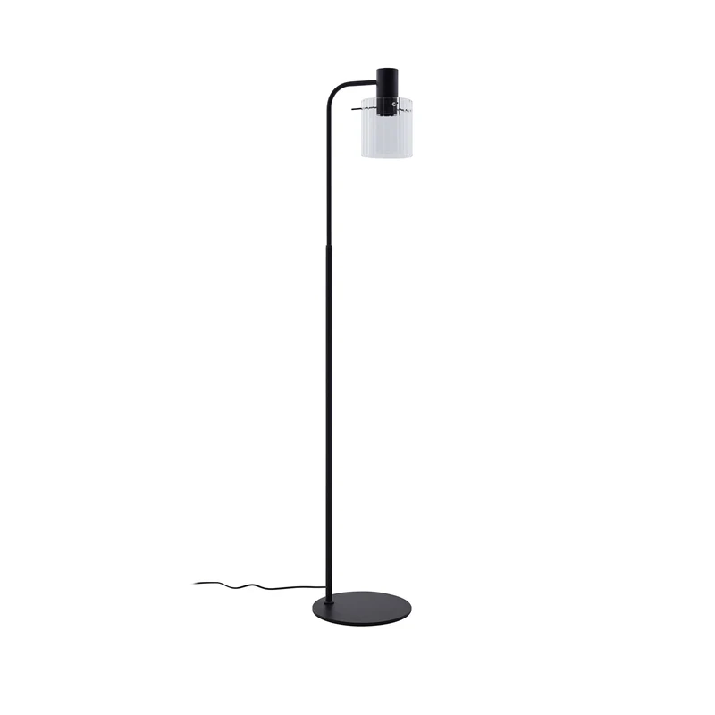 B-Ware Lucande Stehleuchte Eirian schwarz Lampe Leuchte 150cm E27 Glas elegant modern