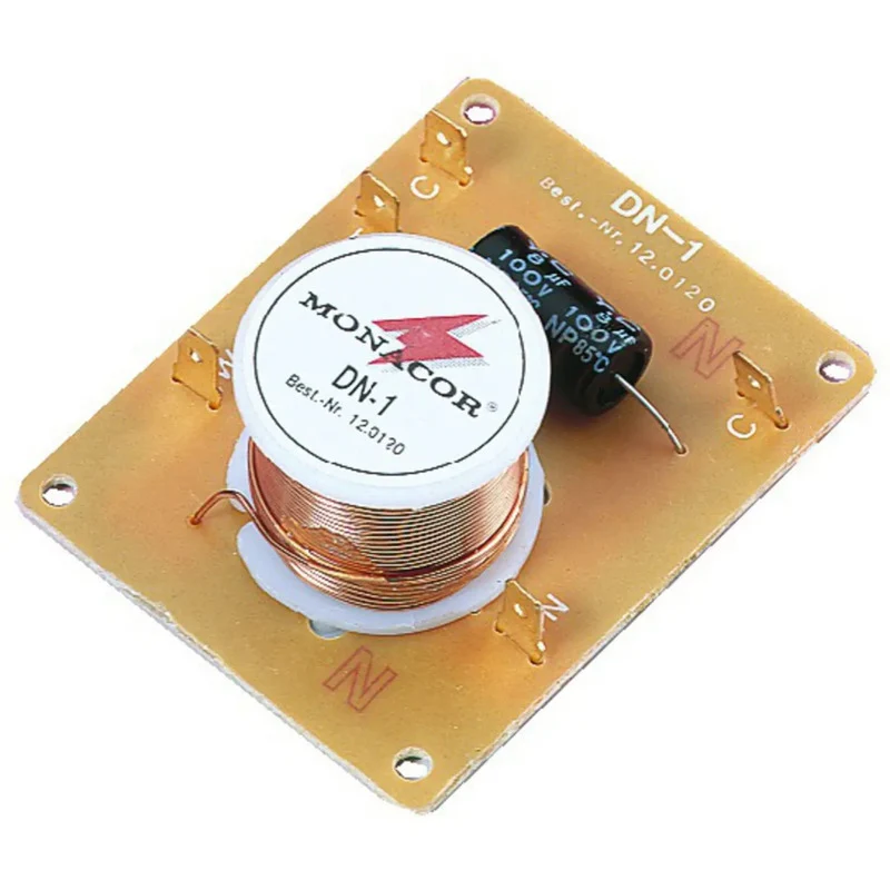 2x B-Ware Monacor 2-Wege Frequenzweiche DN-1 60W 8 Ohm Signalverteilung Audioqualität