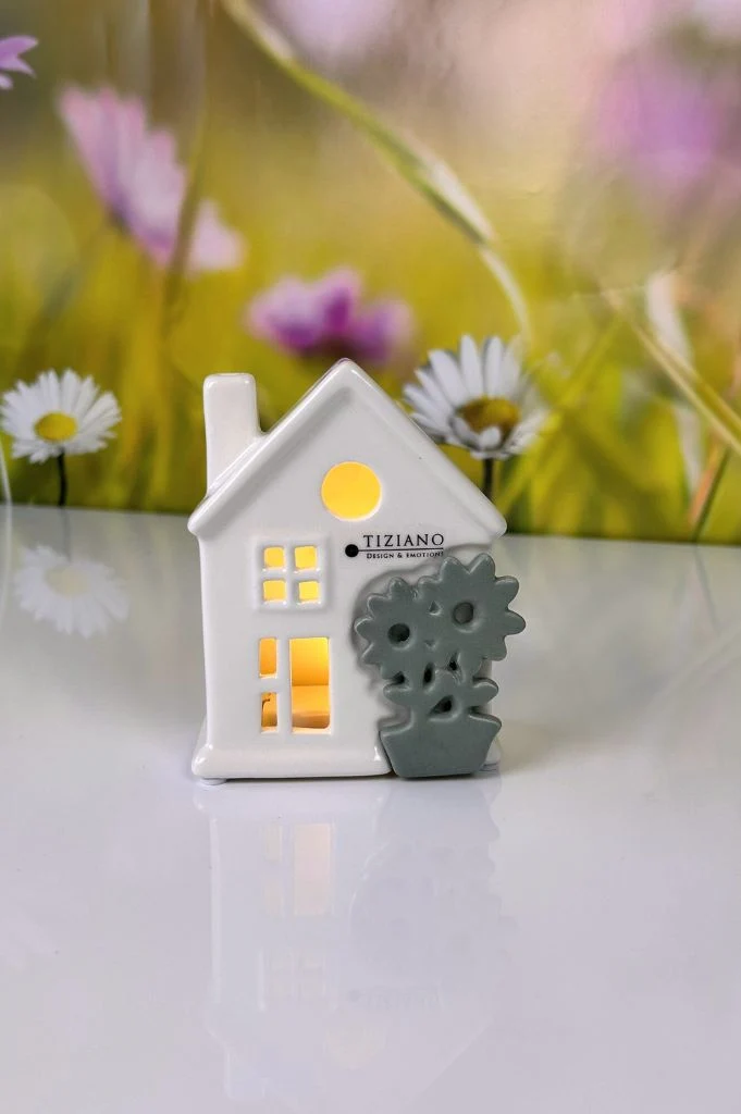 Haus Marcelli LED mit Blume 2-farbig