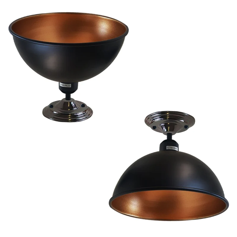 Deckenlampe schwarz/gold für die Flurbeleuchtung Ø 21cm|E27~2143