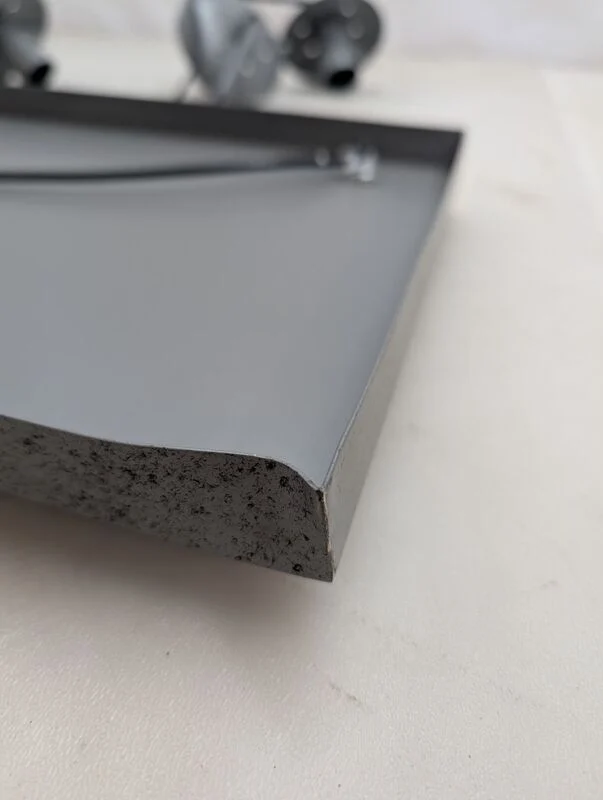 B-Ware Hängeleuchte Valerya 7-flammig dimmbar silber kupfer Metall Glas 145cm Länge