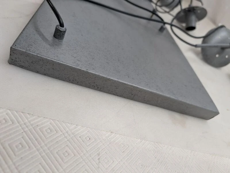 B-Ware Hängeleuchte Valerya 7-flammig dimmbar silber kupfer Metall Glas 145cm Länge